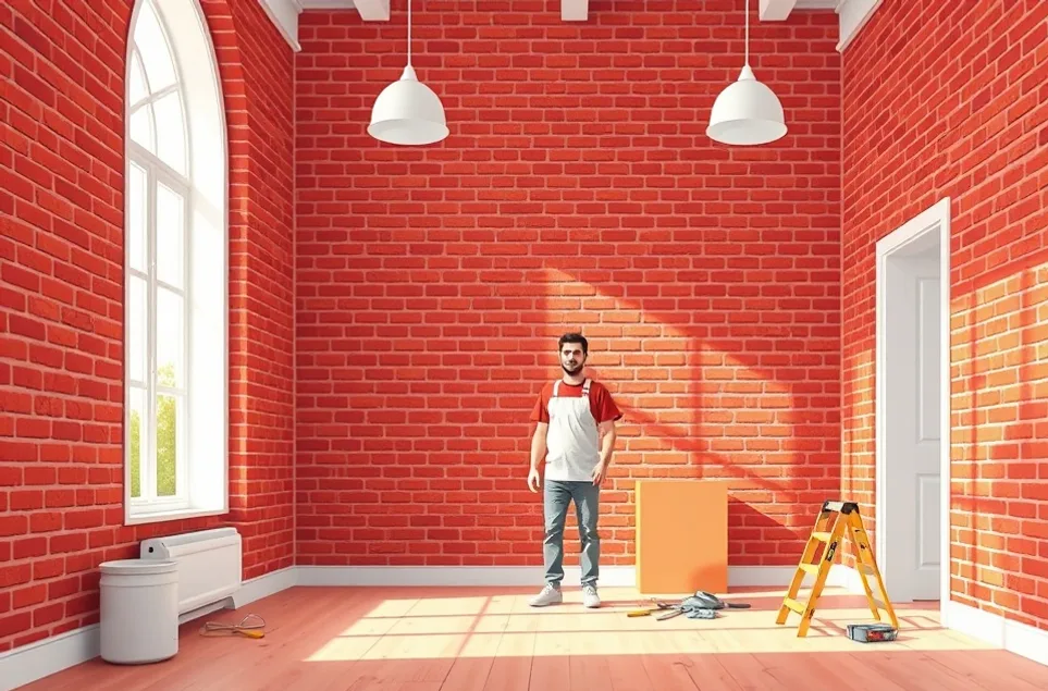 Intérieur rénové après travaux de peinture à Épernay